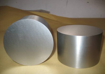 Two glass-melting Molybdenum electrodes sit side by side
